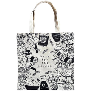Here For The Snacks Tote Bag