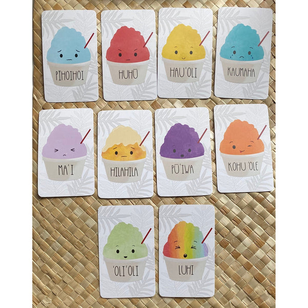 Shave Ice Emotions Flash Cards