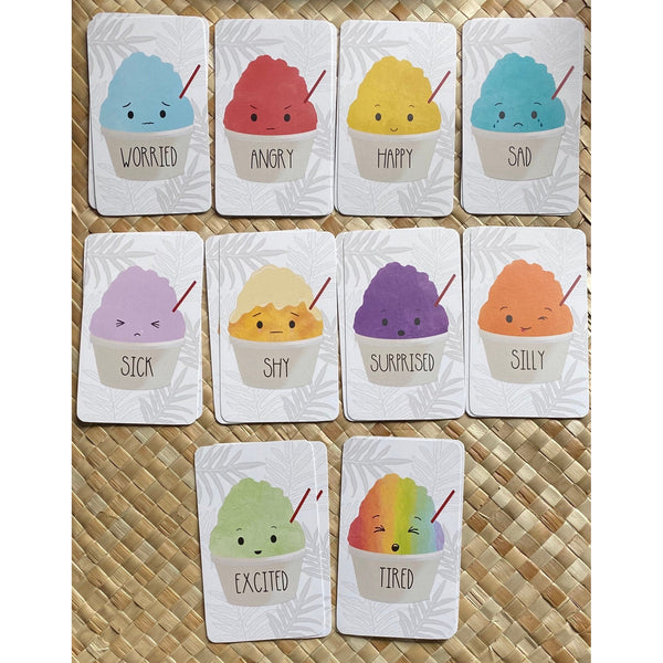 Shave Ice Emotions Flash Cards