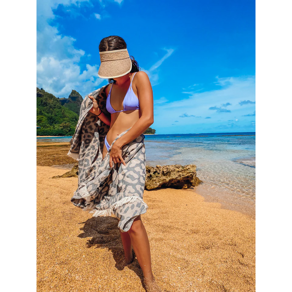 Miss Leopard Luxe Beach Towel