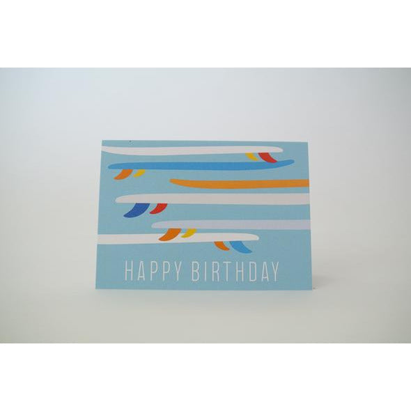 Longboard Happy Birthday Notecard