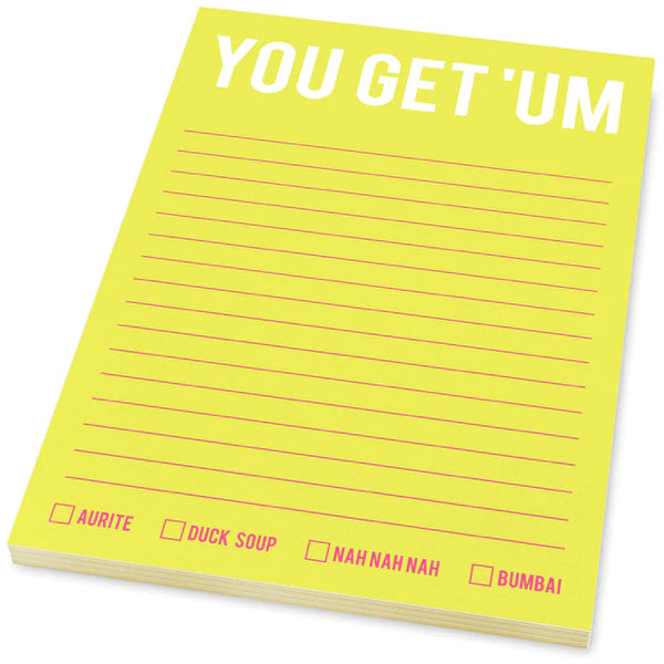 You Get ‘Um Notepad