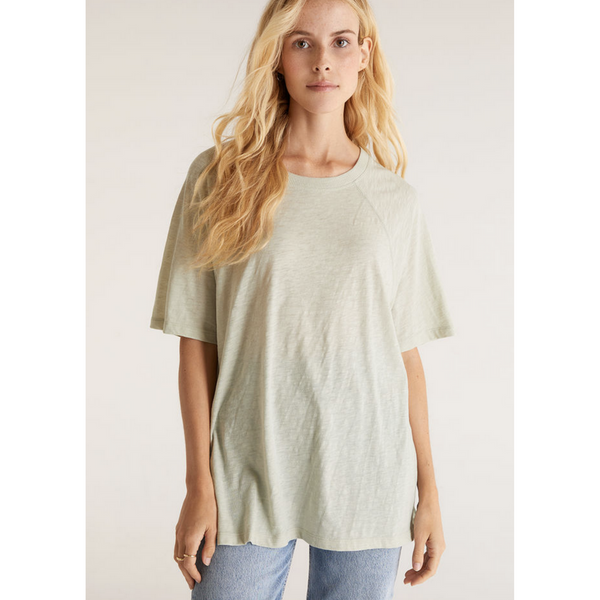 The Oversized Tee in Glacial Green